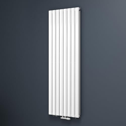 Mai & Mai Badheizkörper flach 180x61cm in Weiß Mittelanschluss Paneelheizkörper Vertikal Badheizung zweilagig aus Stahl von Mai & Mai