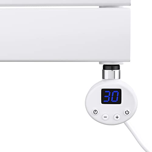 Mai & Mai Heizstab mit Thermostat 1000W Weiß Elektroheizstab mit LCD Bildschirm Heizpatrone aus Edelstahl Heizelement für Badheizkörper Heizungen Handtuchhalter von Mai & Mai
