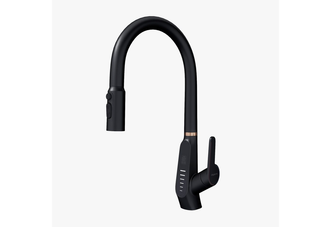 Mai & Mai Küchenarmatur Küchenwasserhahn Spültischarmatur LED-Digitalanzeige MS-8085 Keramikkartusche, Din-Anschlüsse von Mai & Mai