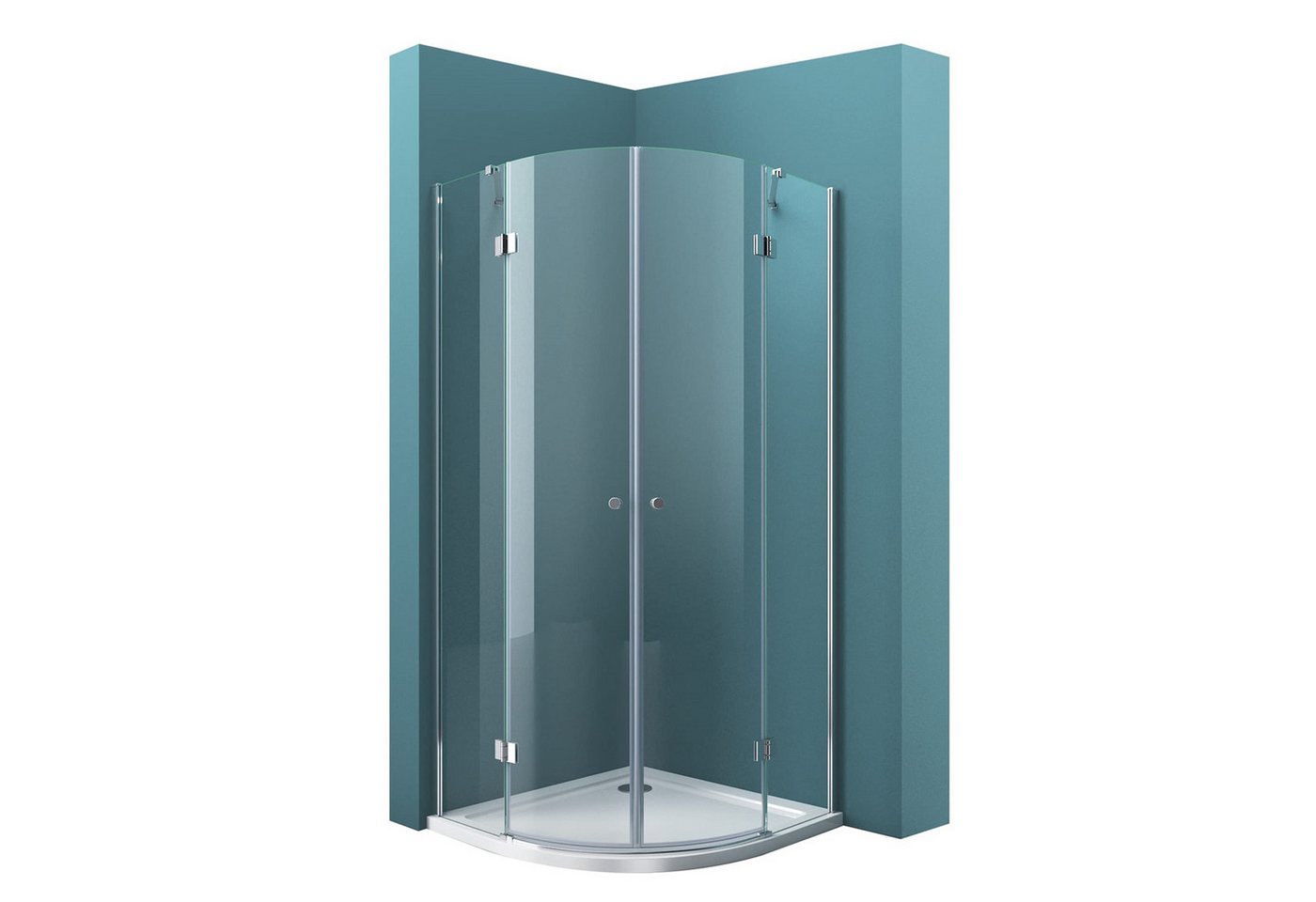 Mai & Mai Runddusche Duschkabine Duschabtrennung Viertelkreis ESG Glas mit NANO R02, BxT: 80x80 cm Mai & Mai Runddusche Duschkabine Duschabtrennung Viertelkreis ESG Glas mit NANO R02, BxT: 80x80 cm von Mai & Mai