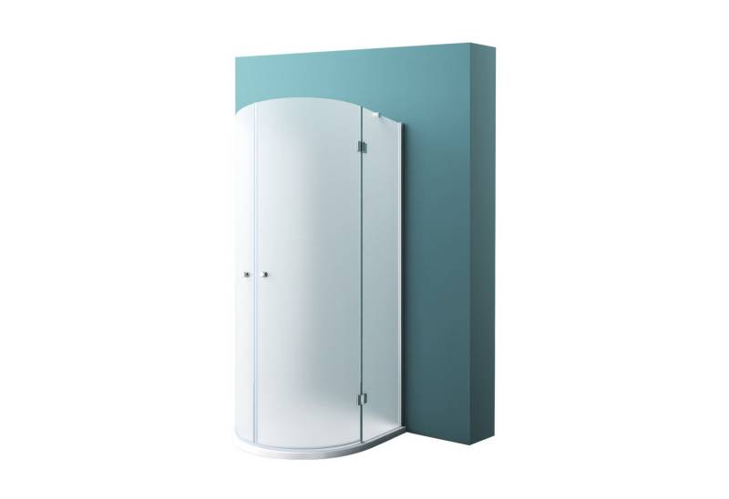 Mai & Mai Runddusche Duschkabine U-Form halbkreis 6mm ESG-Sicherheitsglas mit Nano R03, BxT: 90x90 cm von Mai & Mai
