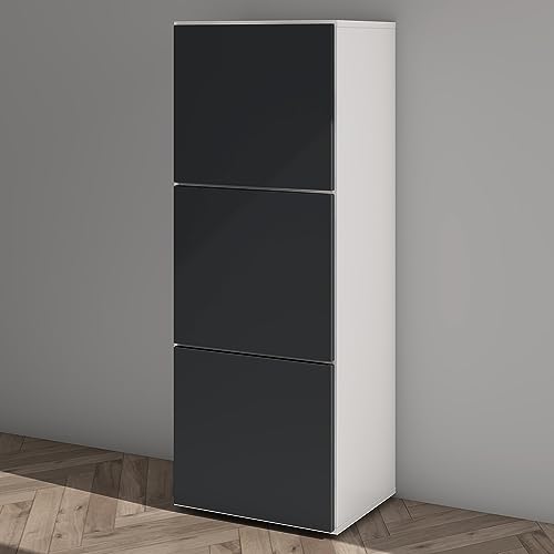 Mai & Mai Schuhschrank Schuhkommode mit 3 Schränken BTH: 45x36x120 cm Schuhregal Möbel in Weiß matt + Anthrazit matt Schuhschrank02 Mai & Mai Schuhschrank Schuhkommode mit 3 Schränken BTH: 45x36x120 cm Schuhregal Möbel in Weiß matt + Anthrazit matt Schuhschrank02 von Mai & Mai