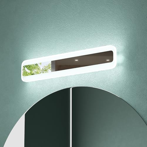 Mai & Mai Spiegelleuchte 40cm LED Badlampe | Spiegellampe, 3000K-6000K Badezimmer Lampe | 3 Farben Dimmbar Schminkleuchte Chrom 14W LumaRay von Mai & Mai