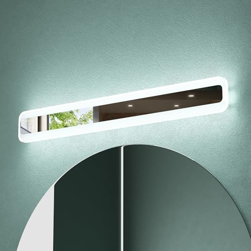 Mai & Mai Spiegelleuchte 60cm LED Badlampe | Spiegellampe, 3000K-6000K Badezimmer Lampe | 3 Farben Dimmbar Schminkleuchte Chrom 20W LumaRay von Mai & Mai