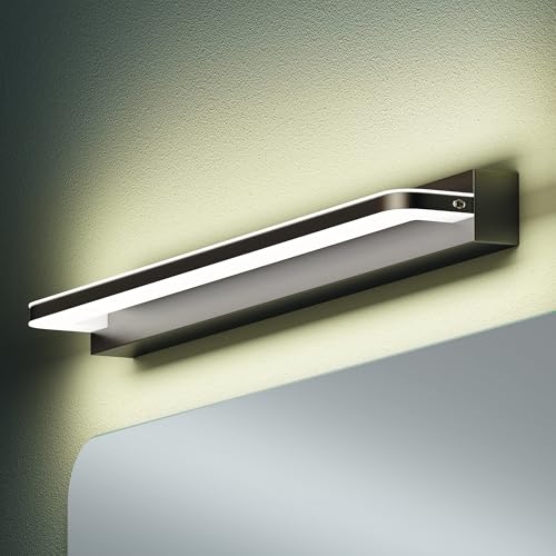 Mai & Mai Spiegelleuchte 60cm LED Badlampe | Spiegellampe, 4000K Badezimmer Lampe | LED Wandleuchte Sandschwarz 14W SparkLuxe von Mai & Mai