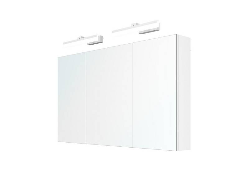 Mai & Mai Spiegelschrank Badschrank mit Spiegellampe Spiegelleuchte 180° Drehbar LED Badlampe von Mai & Mai