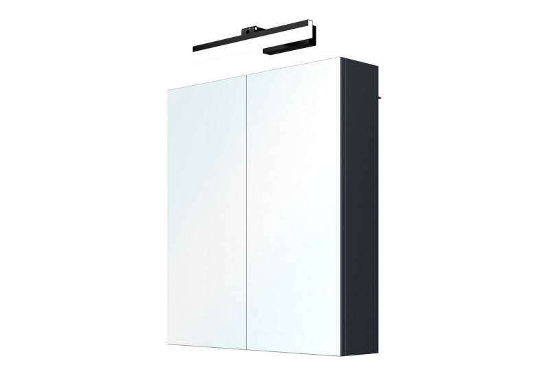 Mai & Mai Spiegelschrank Badschrank mit Spiegellampe Spiegelleuchte 180° Drehbar LED Badlampe von Mai & Mai