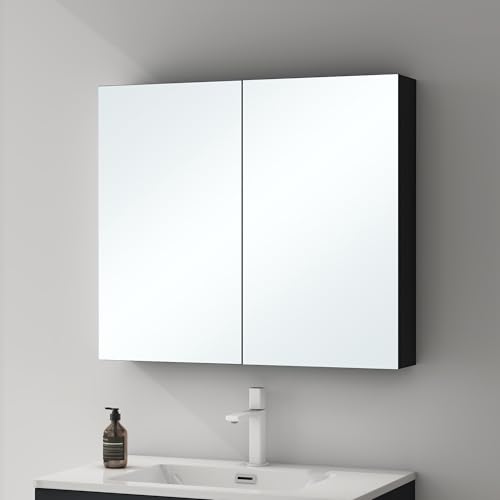 Mai & Mai Spiegelschrank mit 2 Spielgeltüren Badezimmerschrank Hängeschrank Badezimmerspiegel BxTxH 80x15x70 cm Anthrazit matt Spiegelschrank-02 Mai & Mai Spiegelschrank mit 2 Spielgeltüren Badezimmerschrank Hängeschrank Badezimmerspiegel BxTxH 80x15x70 cm Anthrazit matt Spiegelschrank-02 von Mai & Mai