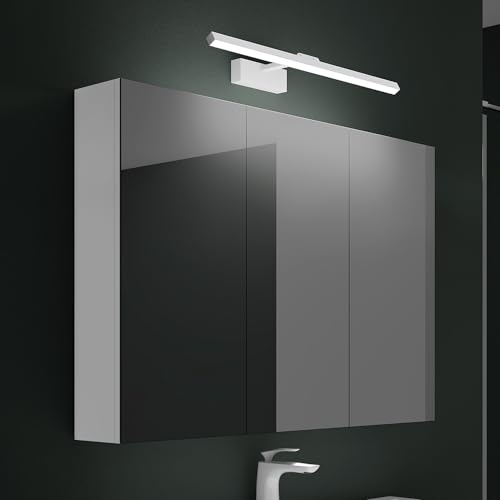 Mai & Mai Spiegelschrank mit Spiegellampe Badezimmerschrank BxTxH 100x15x70cm Spiegelleuchte 180° Drehbar LED Badlampe 60cm Mai & Mai Spiegelschrank mit Spiegellampe Badezimmerschrank BxTxH 100x15x70cm Spiegelleuchte 180° Drehbar LED Badlampe 60cm von Mai & Mai
