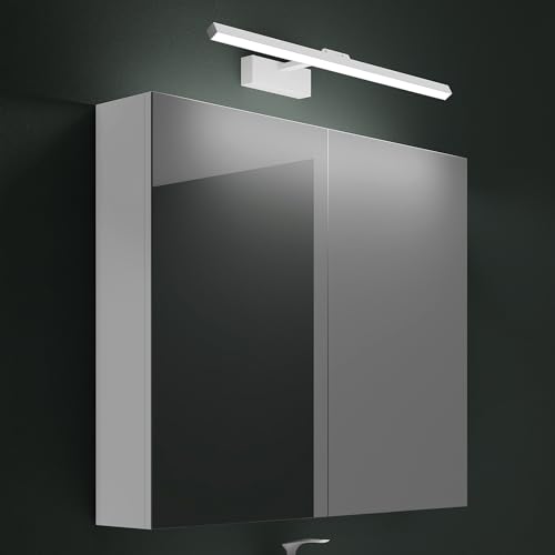 Mai & Mai Spiegelschrank mit Spiegellampe Badezimmerschrank BxTxH 80x15x70cm Spiegelleuchte 180° Drehbar LED Badlampe 60cm Mai & Mai Spiegelschrank mit Spiegellampe Badezimmerschrank BxTxH 80x15x70cm Spiegelleuchte 180° Drehbar LED Badlampe 60cm von Mai & Mai