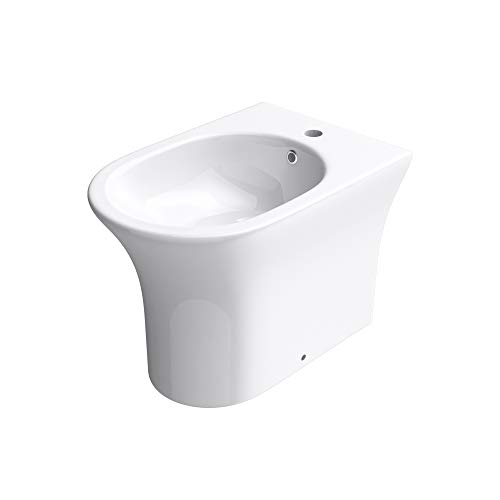 Mai & Mai Stand-Bidet S-D304 Weiß 48,5x34,5x33cm aus Keramik 1-Hahnloch schmutzabweisende Oberfläche von Mai & Mai