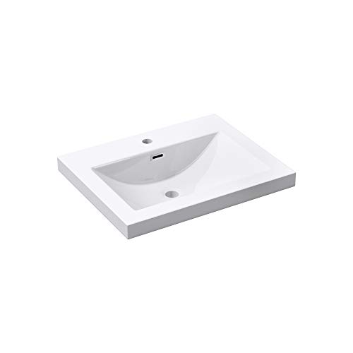 Mai & Mai Waschbecken Einbauwaschbecken Waschschale Waschtisch Mineralguss Weiß Rechteckig 1 Armaturenloch Überlauf-Funktion Breite: 60cm Col01 Mai & Mai Waschbecken Einbauwaschbecken Waschschale Waschtisch Mineralguss Weiß Rechteckig 1 Armaturenloch Überlauf-Funktion Breite: 60cm Col01 von Mai & Mai