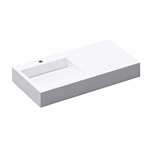Mai & Mai Waschbecken Hängewaschbecken Aufsatzwaschbecken Col11, BTH:100x50x13cm, in weiß, Mineralguss, rechteckige Form Mai & Mai Waschbecken Hängewaschbecken Aufsatzwaschbecken Col11, BTH:100x50x13cm, in weiß, Mineralguss, rechteckige Form von Mai & Mai