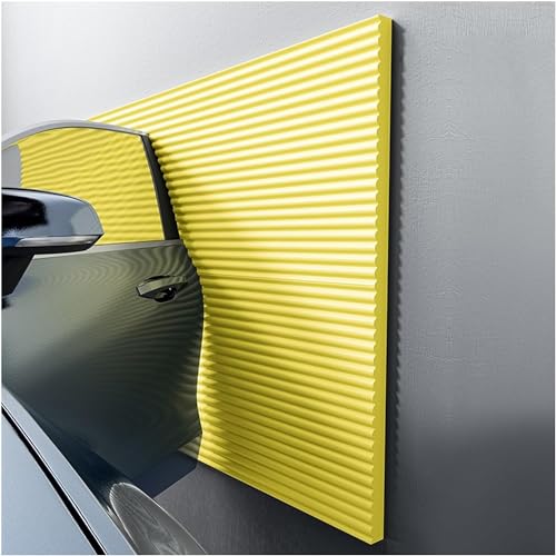 LNNW Garagen Wandschutz Türkantenschutz Garagenwandschutz, kantensichere Sicherheitsstoßstange, Möbelschutz, weiche, extrabreite Schaumstoffpolsterung(Giallo,6.5ft/2m) von MaiBuL