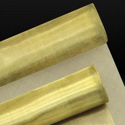 MaiBuL LNNW Elektromagnetischer Abschirmungsmaschenfilter, Kupferdraht-Kupfersieb-Maschendraht-Maschensieb Drahtgeflecht aus Messing (Color : Brass 300mesh, Size : 1x1m) von MaiBuL