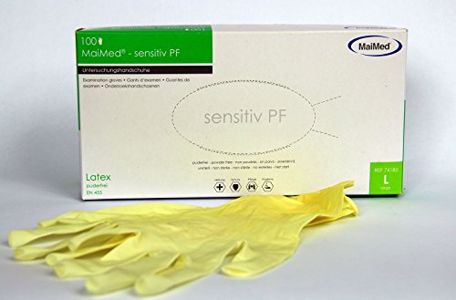MaiMed sensitiv PF Latex, mikrogeraut, puderfrei (L) von Maimed