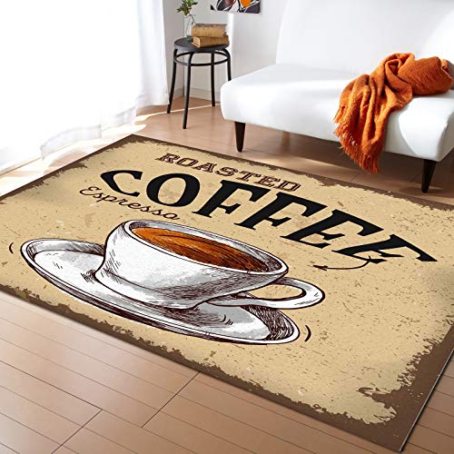 Tepich Moderne Wohnzimmer Kaffee Schlafzimmer Teppich Vintage Kaffeetasse Flur Outdoor Teppich rutschfest Waschbarer Bettvorleger Moderne Küche Carpet 140x200 cm Tepich Moderne Wohnzimmer Kaffee Schlafzimmer Teppich Vintage Kaffeetasse Flur Outdoor Teppich rutschfest Waschbarer Bettvorleger Moderne Küche Carpet 140x200 cm von MaiShaRi