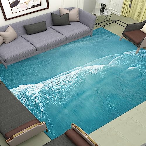 Teppich Kinderzimmer Mädchen Jungen Blaues Meer Wohnzimmer Schlafzimmer Teppich Abstraktes Meeresspiegelmuster Moderner Weicher Kinderteppich Bettvorleger Polyester Flur Waschbarer Teppich 160X230Cm Teppich Kinderzimmer Mädchen Jungen Blaues Meer Wohnzimmer Schlafzimmer Teppich Abstraktes Meeresspiegelmuster Moderner Weicher Kinderteppich Bettvorleger Polyester Flur Waschbarer Teppich 160X230Cm von MaiShaRi