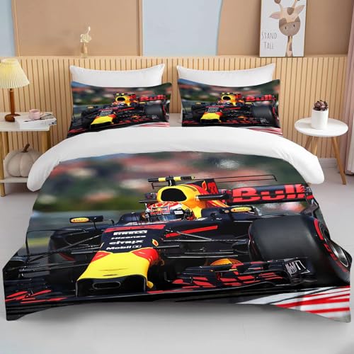 Bettwäsche 155x220cm F-1-Rennwagen Bettwäsche Set Formel-1-Rennen Schlafzimmer Dekor Bettbezug Set 3 Teilig Mikrofase Luxus Modern Mit Reißverschluss + 2 Kissenbezug 80x80cm Bettwäsche 155x220cm F-1-Rennwagen Bettwäsche Set Formel-1-Rennen Schlafzimmer Dekor Bettbezug Set 3 Teilig Mikrofase Luxus Modern Mit Reißverschluss + 2 Kissenbezug 80x80cm von MaiShaRui