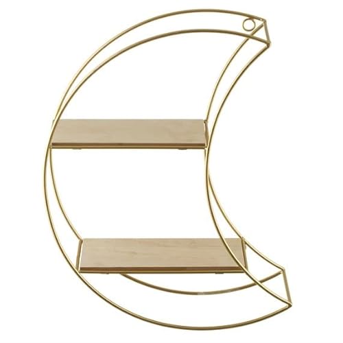 Maia Gifts Celestial Moon Gold Metal Shelf von Sass & Belle