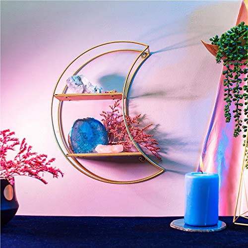 Maia Gifts Celestial Moon Gold Metal Shelf von Sass & Belle