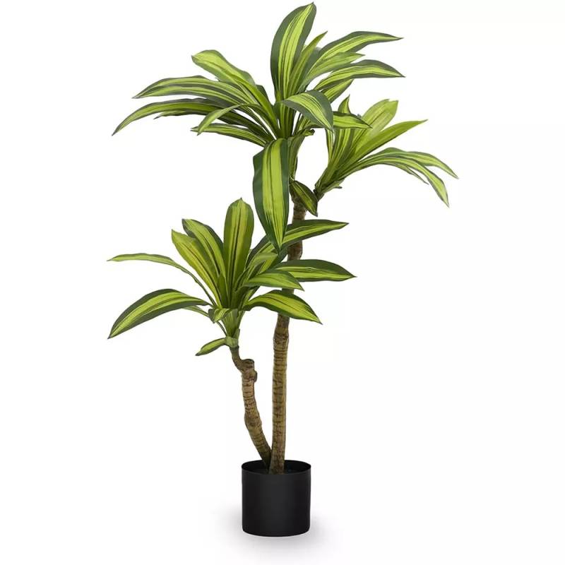 Maia Shop Dracaena Kunstbaum Pflanze Künstliche Seide Tropisch Echtblatt Dek711 B-Ware von Maia Shop