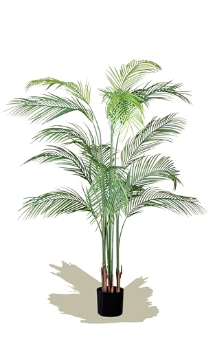 Maia Shop Künstliche Palme 180 cm zur Dekoration von Zuhause und Büro, Baum, Hyperrealistische Dekorative Kunstpflanze, Tropische Pflanze von Maia Shop