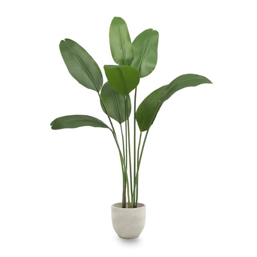 Maia Shop | Strelitzia Nicolai | Paradiesvogel | Kunstpflanze | Maße: 150 x 100 cm | Künstliche Pflanzen | Fake Plant | Plastik Pflanze | Deko | Deko Wohnzimmer von Maia Shop