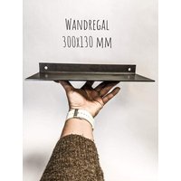 Design Wandregal Aus Schwarzstahl von MaibaShop