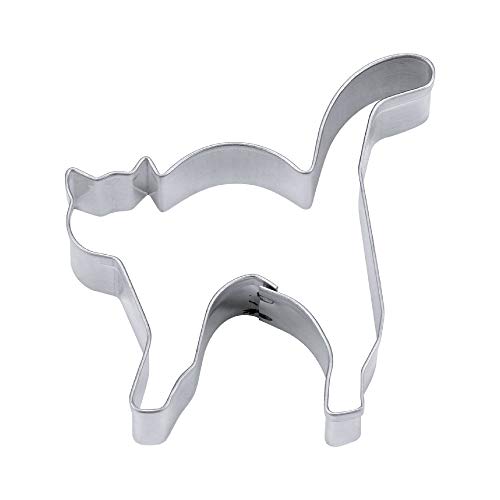 Staedter Haus Edelstahl Katze Form Cookie Cutter mit Humpback, Silber, 8 cm Staedter Haus Edelstahl Katze Form Cookie Cutter mit Humpback, Silber, 8 cm von Städter