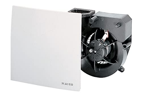 Maico Original ER 100 I Ventilatoren Einsatz für Bad, Küche, Mehrfamilienhaus, etc. Art. Nr. 0084.0139, Abdeckung u. Filter Einbau in Unterputzgehäuse, Ein/Aus durch Intervallsteuerung, von Maico