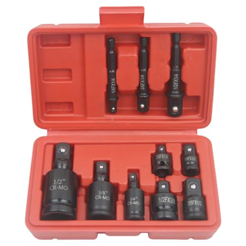 1/5.1 cm auf 3/8 /8/4 /4 /5.1 cm Socket Convertor Adapter Reduzierstücke Set Impacts Socket Adapter für Auto Fahrrad Garage Luftschlauch Fitting 1/5.1 cm auf 3/8 /8/4 /4 /5.1 cm Socket Convertor Adapter Reduzierstücke Set Impacts Socket Adapter für Auto Fahrrad Garage Luftschlauch Fitting von Maigridy