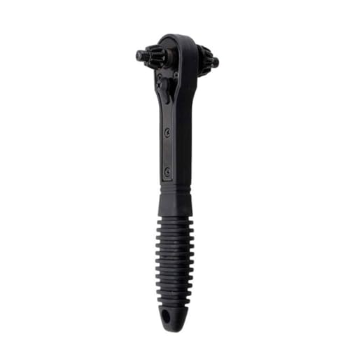 2 in 1 Ratschen Bohrfutter Schraubenschlüssel Doppelkopf Spannwerkzeug Ergonomischer Griff für Professionelle Reparaturen Bohrfutter Ratsche von Maigridy
