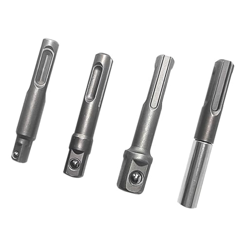 4 x Functional Plus Sechskant-Steckschlüssel-Adapter für Schlagbohrmaschine und Handschraubendreher, hergestellt aus stabilem Stahl-Stecknuss-Adapter 4 x Functional Plus Sechskant-Steckschlüssel-Adapter für Schlagbohrmaschine und Handschraubendreher, hergestellt aus stabilem Stahl-Stecknuss-Adapter von Maigridy