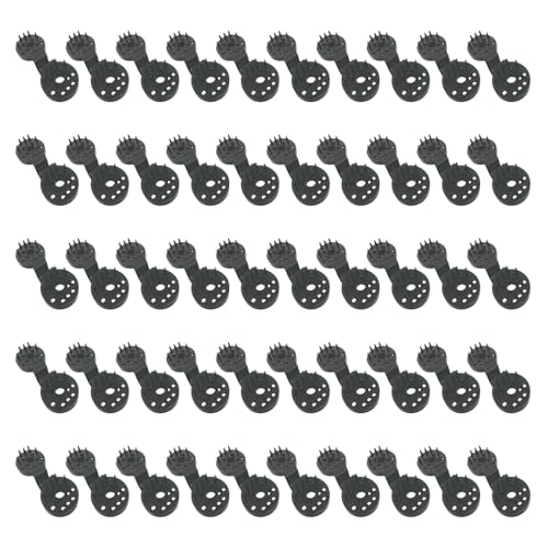 50 Stück Tarp Clips Stabile Markisenklemmen Windfeste Tarp Einzigartige Markise für Verschiedene Outdoor-Bedürfnisse Zeltclips von Maigridy