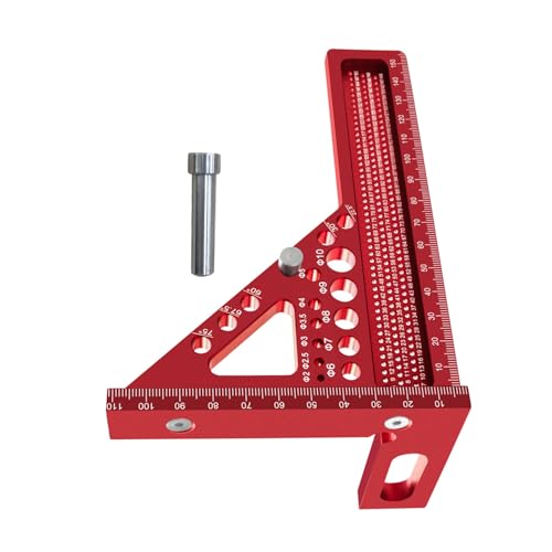 Aluminium-Messlineal für Holzbearbeitung, quadratisch, hohe Präzision, Werkzeug mit klarer Skala für und professionellen Gebrauch, Aluminium-Vierkant Aluminium-Messlineal für Holzbearbeitung, quadratisch, hohe Präzision, Werkzeug mit klarer Skala für und professionellen Gebrauch, Aluminium-Vierkant von Maigridy