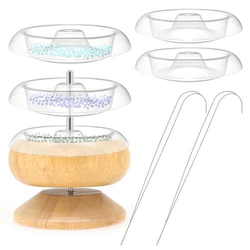 Bead Loader Piercer Holz Manuelle Rotation Reisperle Quick Beading Artefakt für Taille Bead Spinner Bowl von Maigridy