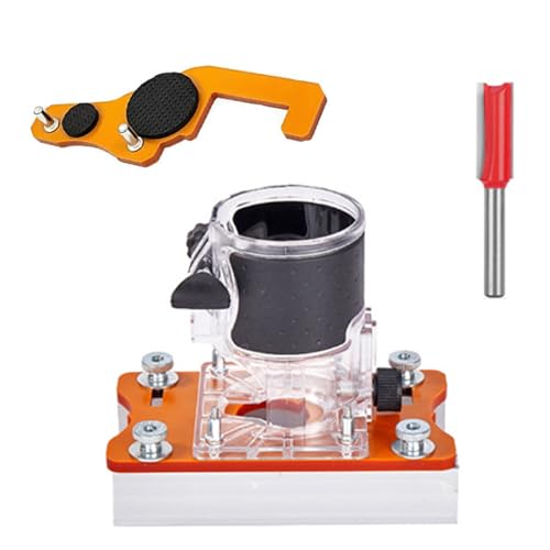 Holzfräsen-Basis, 2-in-1-Handflächen-Werkzeug für Trimmer, transparentes Handwerkzeug, Holzbearbeitungszubehör von Maigridy