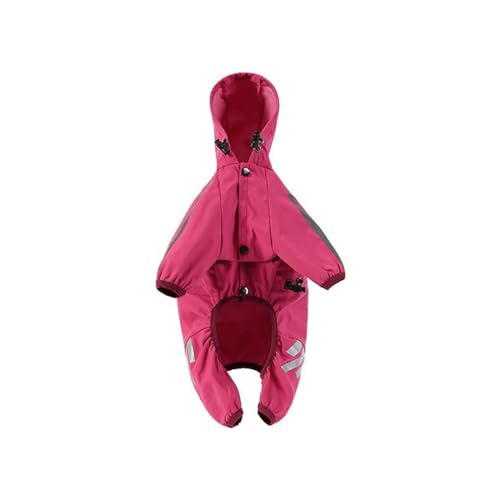 Hundejacken mit reflektierenden Streifen, wasserdichter Mantel für den Winter, warme Kleidung für kleine und große Hunde, winddicht, wasserdicht, mit Kapuze, für kleine Mädchen von Maigridy