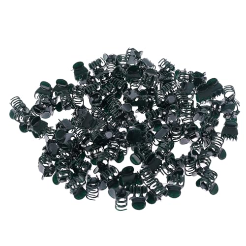 Maigridy 100 Stück Pflanzenclips Gartenclips Wiederverwendbare Clip zur Unterstützung von Rebe Blume Tomaten Körbe Hängetopf Orchideen Jobes Spikes Hängen für Stäbchen Tomaten Topf von Maigridy