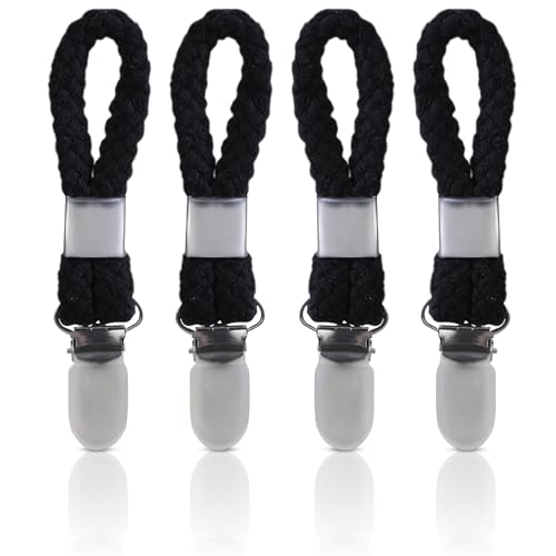 Maigridy 4 x Handtuchklemmen, Aufhänger für einfache Verwendung in jedem Raum, sicheres Aufhängen in Bad oder Küche, effiziente Organisation, schwarzer Handtuch-Clip Maigridy 4 x Handtuchklemmen, Aufhänger für einfache Verwendung in jedem Raum, sicheres Aufhängen in Bad oder Küche, effiziente Organisation, schwarzer Handtuch-Clip von Maigridy