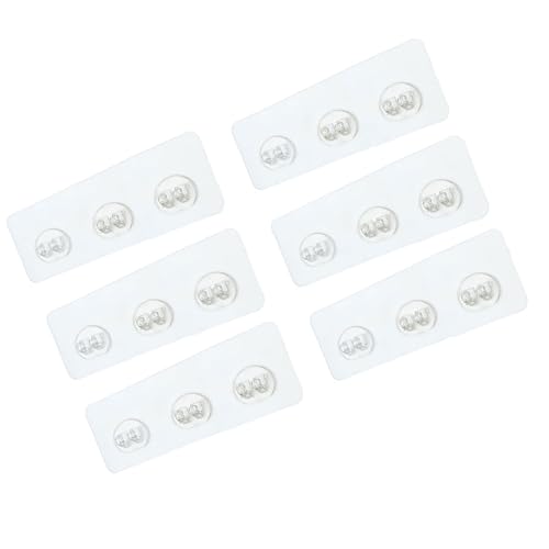 Maigridy 6 stabile selbstklebende Dusch-Wandhaken, praktische Klebehaken, tragbare Kleiderbügel für Zuhause, Büro, Hotel, Mehrzweck-Kleiderbügel von Maigridy