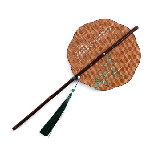 Maigridy Ancient Styles Taillenventilator Bambus Chinesische Faltbare Hand Runde Faltfächer Kompakt Handheld Kühlfächer Geschenk Runder Faltfächer von Maigridy