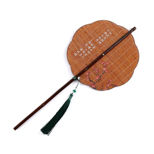 Maigridy Ancient Styles Taillenventilator Bambus Chinesische Faltbare Hand Runde Faltfächer Kompakt Handheld Kühlfächer Geschenk Runder Faltfächer von Maigridy