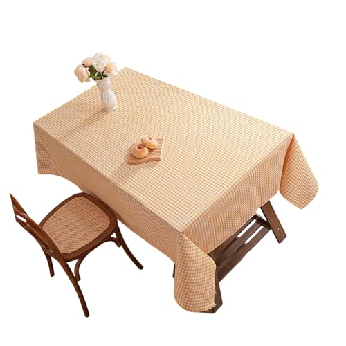 Maigridy Artistics Tischdecke mit Gittermuster, Polyester, maschinenwaschbar, passend für verschiedene Tischgrößen, dekoratives Esszubehör, Polyester-Tischdecke von Maigridy