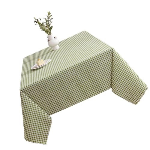 Maigridy Artistics Tischdecke mit Gittermuster, Polyester, maschinenwaschbar, passend für verschiedene Tischgrößen, dekoratives Esszubehör, Polyester-Tischdecke von Maigridy
