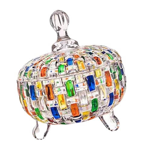 Maigridy Handbemaltes Glaszuckerglas für Heimdekoration, Küche, Aufbewahrung, Künstler, dekorativer Behälter, Glas, Küchenorganizer Maigridy Handbemaltes Glaszuckerglas für Heimdekoration, Küche, Aufbewahrung, Künstler, dekorativer Behälter, Glas, Küchenorganizer von Maigridy