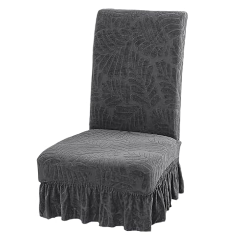 Maigridy Hochdehnbare, wasserabweisende Stuhlhussen für verschiedene Stühle, einfache Montage, Jacquard-Fleece-Bezug für Zuhause, Hotel, elastische Stuhlhussen von Maigridy