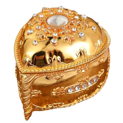 Maigridy Luxuriöser Schmuck-Organizer in Herzform für Frauen, elegante Ringbox mit Samt, Innenseite, Zink Legierung, Schmuck-Aufbewahrungskoffer für Diamanten Maigridy Luxuriöser Schmuck-Organizer in Herzform für Frauen, elegante Ringbox mit Samt, Innenseite, Zink Legierung, Schmuck-Aufbewahrungskoffer für Diamanten von Maigridy