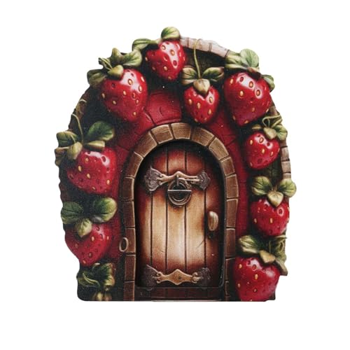 Maigridy Miniatur-Feenbaum-Tür, Feengarten, für den Außenbereich, Miniatur-Dekorationen, Outdoor-Dekorationen, Skulptur von Maigridy